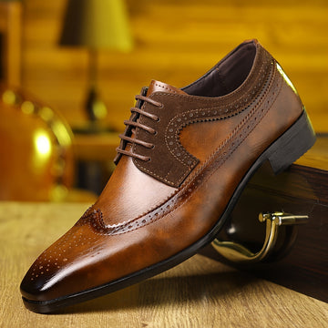 Chaussures Brogues En Cuir